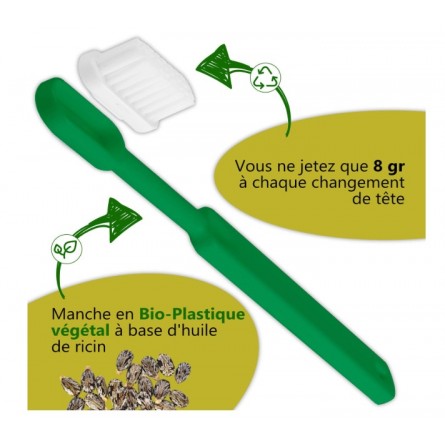 Brosse à dents écologique souple Caliquo