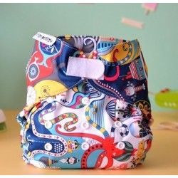 couche lavable pas cher Eco+ Fun Pieuvre