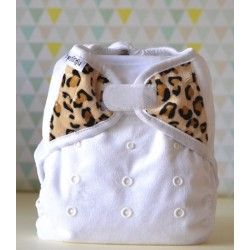 Couche lavable pour la nuit Bi-Best minky Snow Leopard