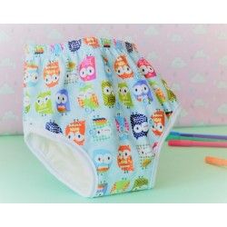 Couche lavable enfant : culotte Hiboux