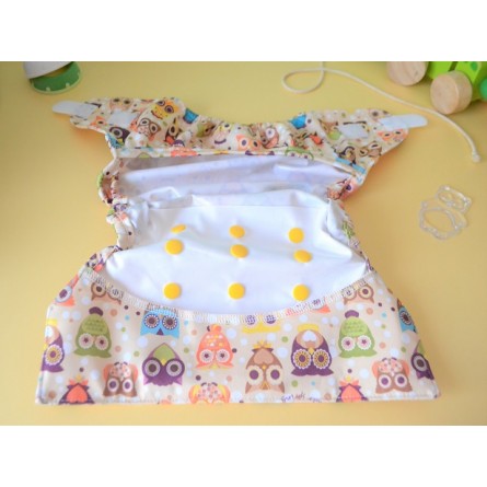 couche lavable pas cher Eco+ Fun Famille hibou