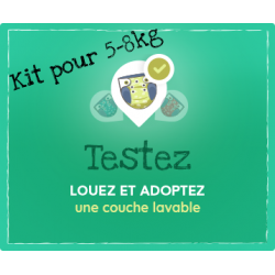 Entre 5-8kg Location couches lavables : Kit d'essai