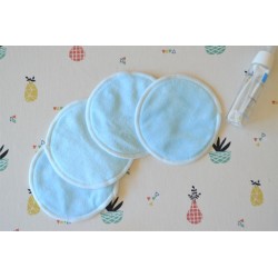 Lingette demaquillante lavable Bleu