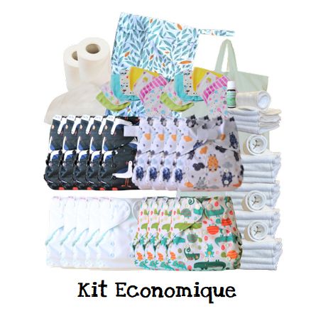 Kit Economique - Pack couches lavables (pack couches lavables pas cher)