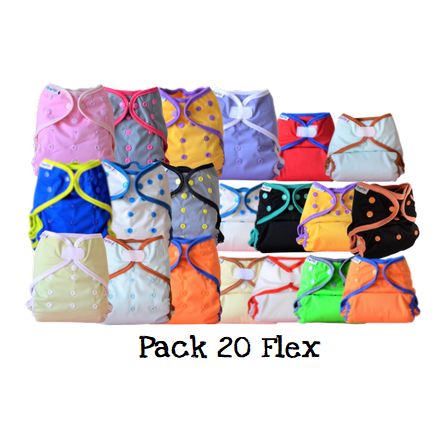 TE2 Flex : Pack couches lavables TE2 (couche lavable fine - couches lavables te2)