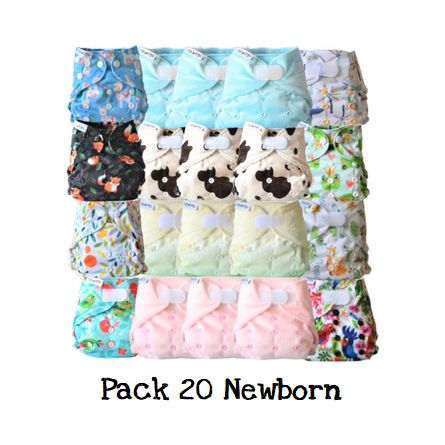 TE2 Newborn : Pack couches lavables TE2 (Couche lavable nouveau né)