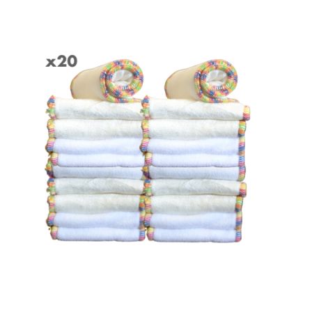 Lot 20 inserts Newborn Bambou 5 épaisseurs - Inserts couches lavables