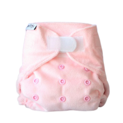 Newborn Rose Minky Couche lavable nouveau né (couches lavables TE2)