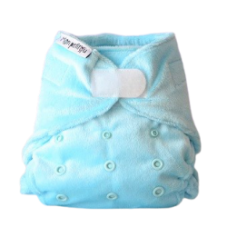 Newborn Bleu Minky Couche lavable nouveau né (couches lavables TE2)
