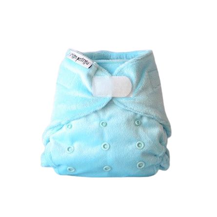 Newborn Bleu Minky Couche lavable nouveau né (couches lavables TE2)