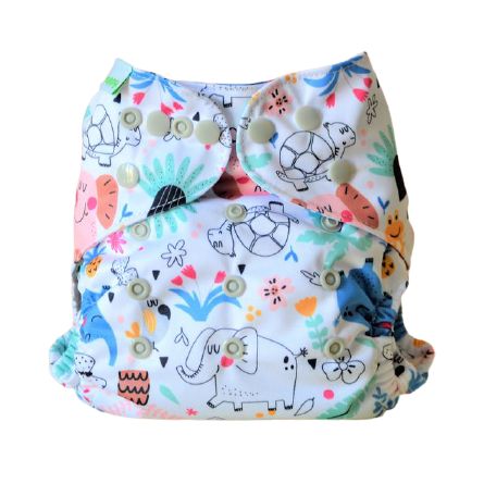 Bum nappy Happy Jungle Couches lavables TE1 pas cher (couche lavable intégrale)