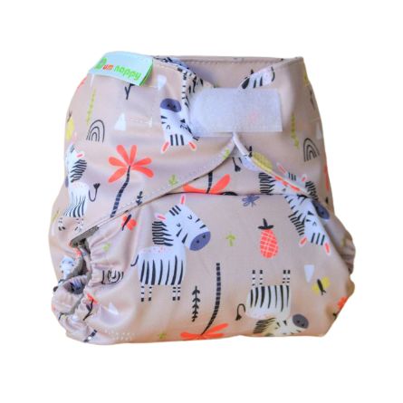 Bum nappy Zebras Couches lavables TE1 pas cher (couche lavable intégrale)