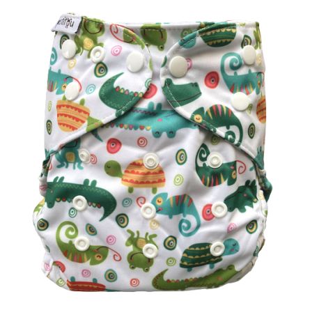 Eco+ Fun Crocodiles Couche lavable pas cher (couches lavables TE2)