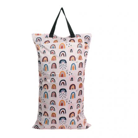 Sac à Couches Réutilisable Damero - Sac Lavable Imperméable - Organisateur Bébé - 43x33cm