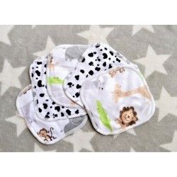 Lot de 5 lingettes lavables multi-usages pour bébé