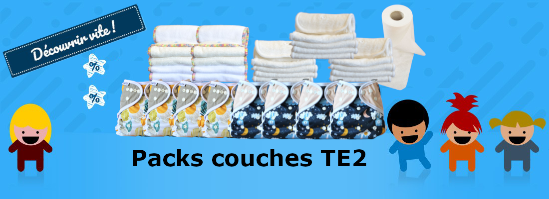 pack couches lavables